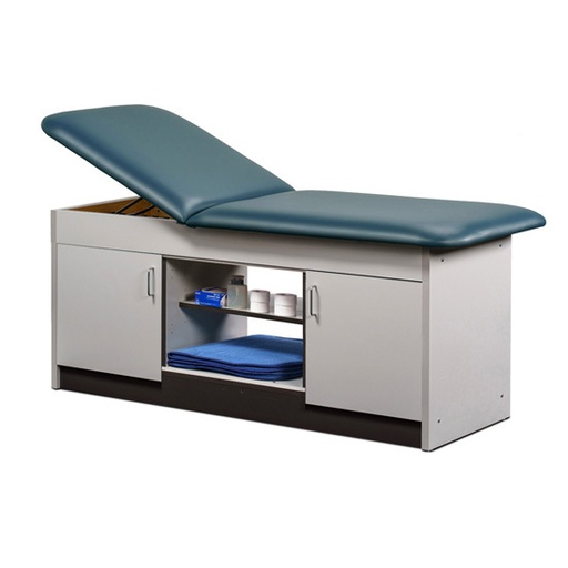 [98074-28] 27" Cabinet Table w/Center Open Shelf & Closed Door Storage 78" Long