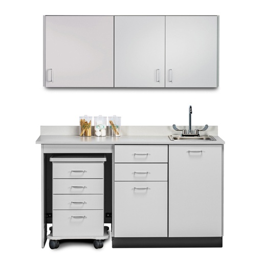 [148060L] 60" Cart-Mate Classic Laminate Upper & Lower cabinet set ONLY LEFT