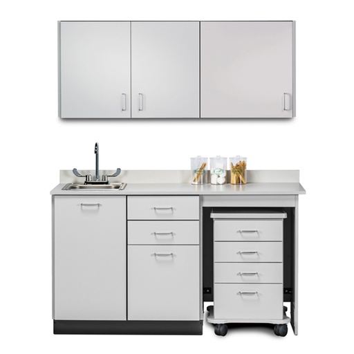 [148060R] 60" Cart-Mate Classic Laminate Upper & Lower cabinet set ONLY RIGHT 