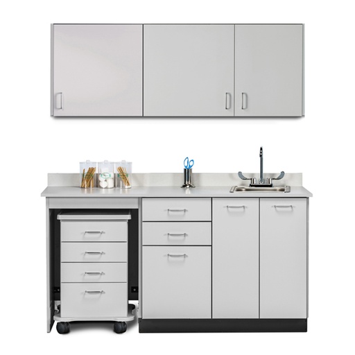 [148066ML] 66" Cart-Mate Classic Laminate Upper & Lower cabinet set ONLY MIDDLE LEFT