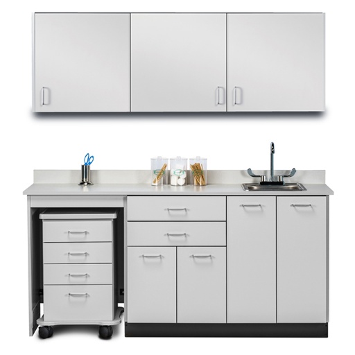[148072L] 72" Cart-Mate Classic Laminate Upper & Lower cabinet set ONLY LEFT