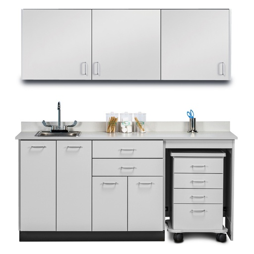 [148072R] 72" Cart-Mate Classic Laminate Upper & Lower cabinet set ONLY RIGHT 