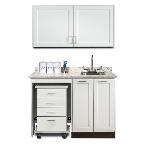 [158048L] 48" Cart-Mate Fashion Finish Upper & Lower cabinet set only LEFT
