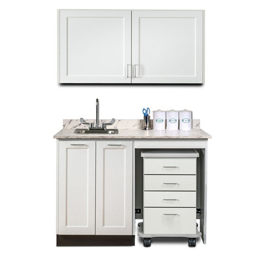 [158048R] 48" Cart-Mate Fashion Finish Upper & Lower cabinet set only RIGHT