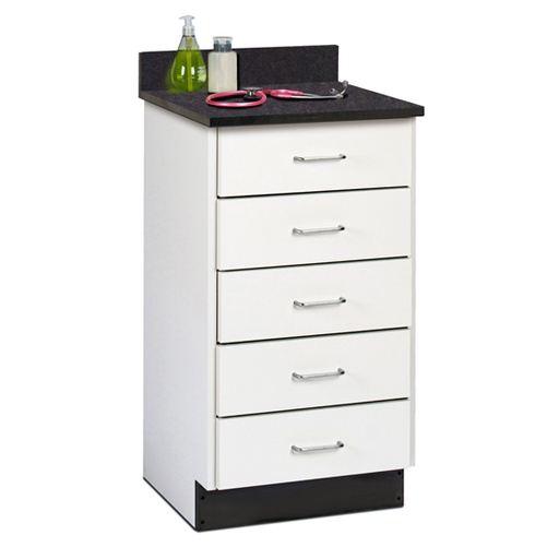 [8815-F] Fashion Finish Space Saver Treatment Cabeint w/5 Drawers