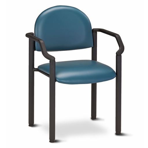 [C-50B] Side chair with arms w/wall guard
