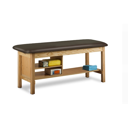 [300-38] 400# Table w/shelving unit 30" wide & 78" long-FLAT TOP