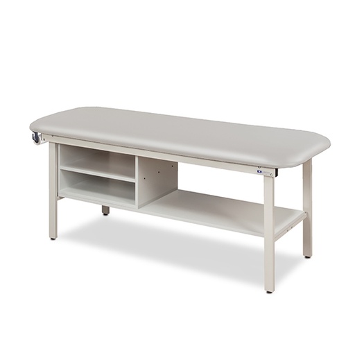 [3300-28] Table w/shelving unit 27" wide-FLAT TOP 78" Long 