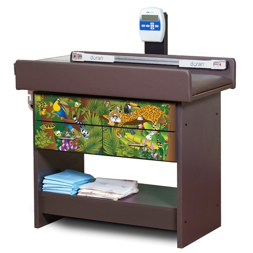 [78322] Rainforest Follies KD scale table with 2 drawers