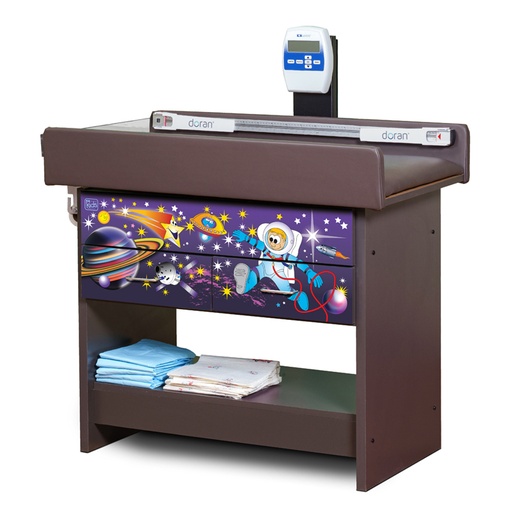 [78352] Space Place KD scale table with 2 drawers