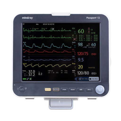 [6PASS12M] Mindray Passport 12m - ECG/Reps, SPo2, Nibp, Temp w/ AG analyzer