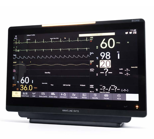 [7SV15] DRE Medical Waveline SV15 w/Vitals (Printer optional)