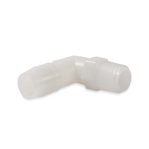 [P-1910] Plastic Barbed Fitting, 1/2" MPT x 1/2" Barb